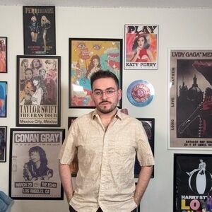 Keith Haring x H&M Mens Patterned Resort Shirt Size Large